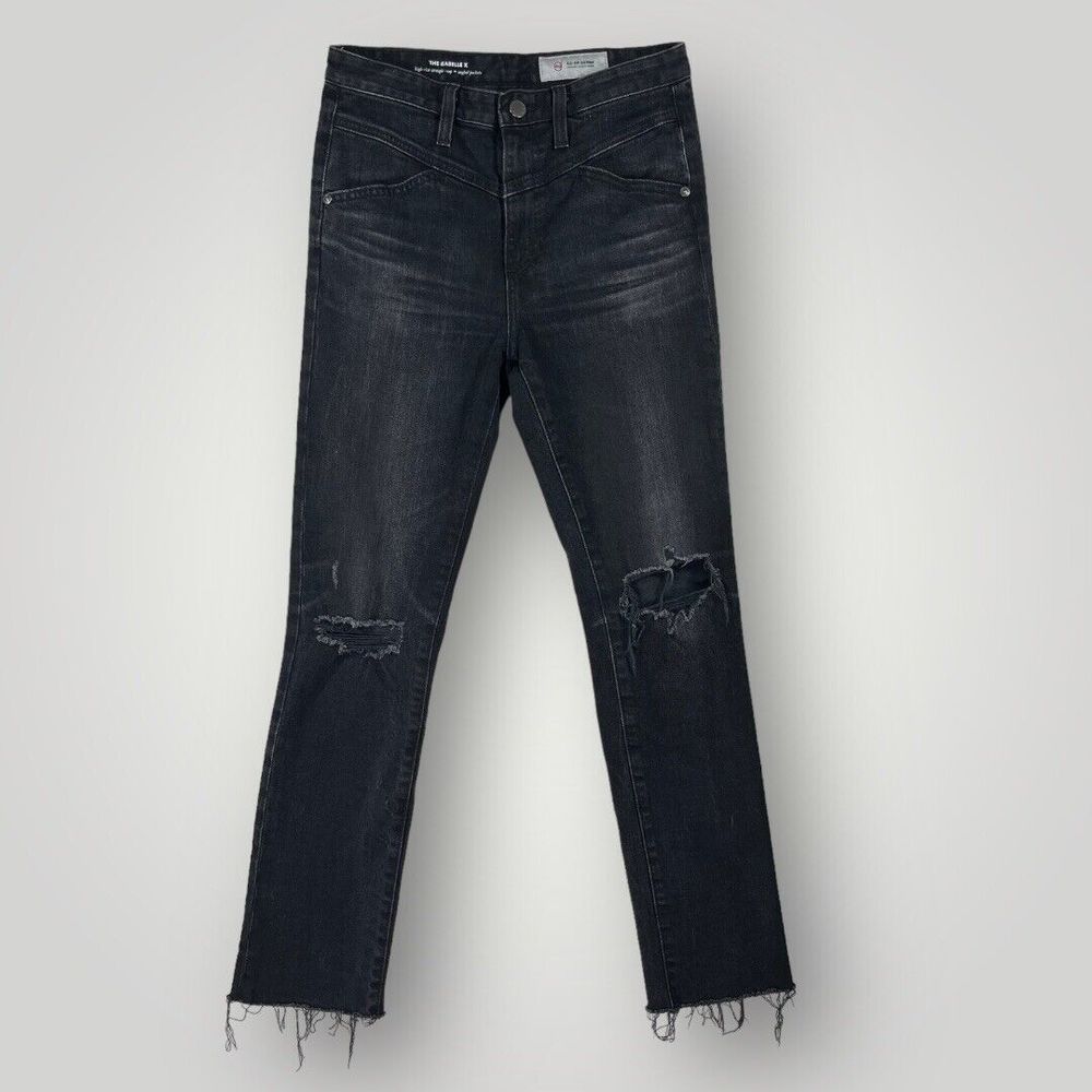 Adriano Goldschmied The Isabelle X High Rise Distressed Crop Jeans Women's 26R